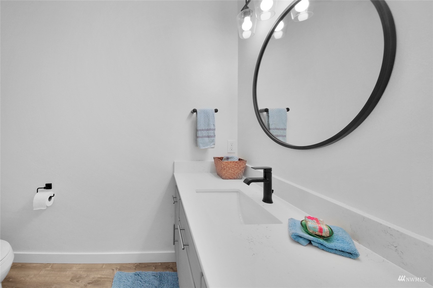 4770 Lincoln Road Blaine, WA 98230 - Photo 13 of 36 closeup of a bathroom with a sink and a mirror