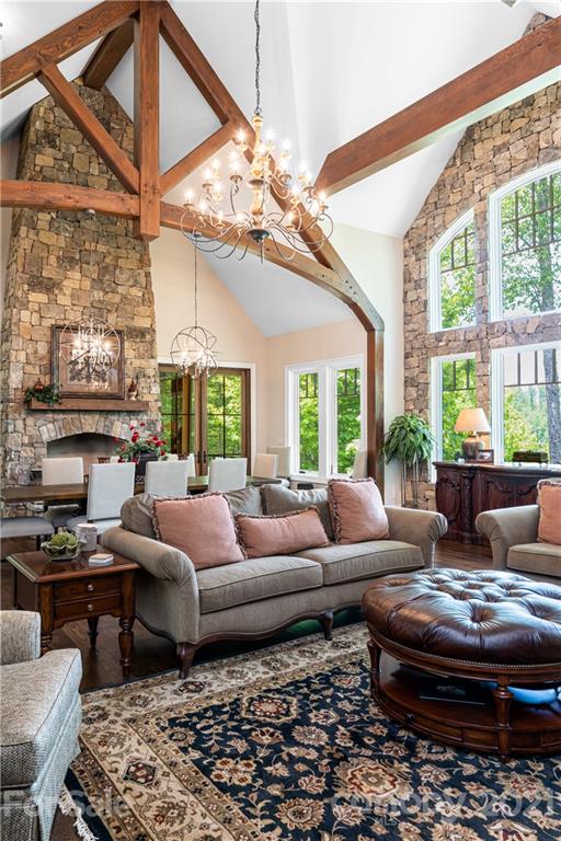 301 Flying Dutchman Road Sylva, NC 28779 - Photo 13 of 48 a living room with furniture and a large window