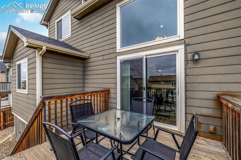 4966 Spokane Way Colorado Springs, CO 80911 - Photo 29 of 35 a view of a two chairs in the balcony