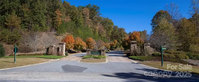 a view of a garden with