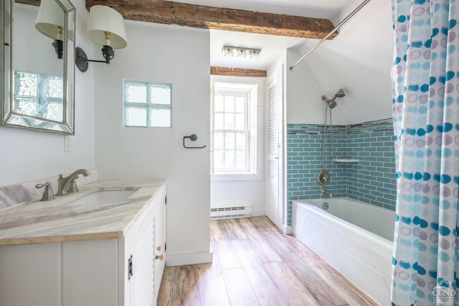 2221 Highway 9 Kinderhook, NY 12106 - Photo 29 of 41 a bathroom with a sink a bathtub and a shower