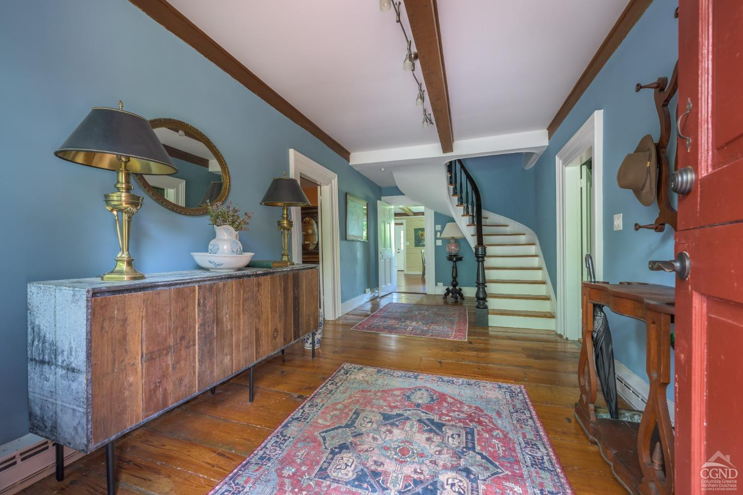 2221 Highway 9 Kinderhook, NY 12106 - Photo 9 of 41 a view of entryway and hall with wooden floor