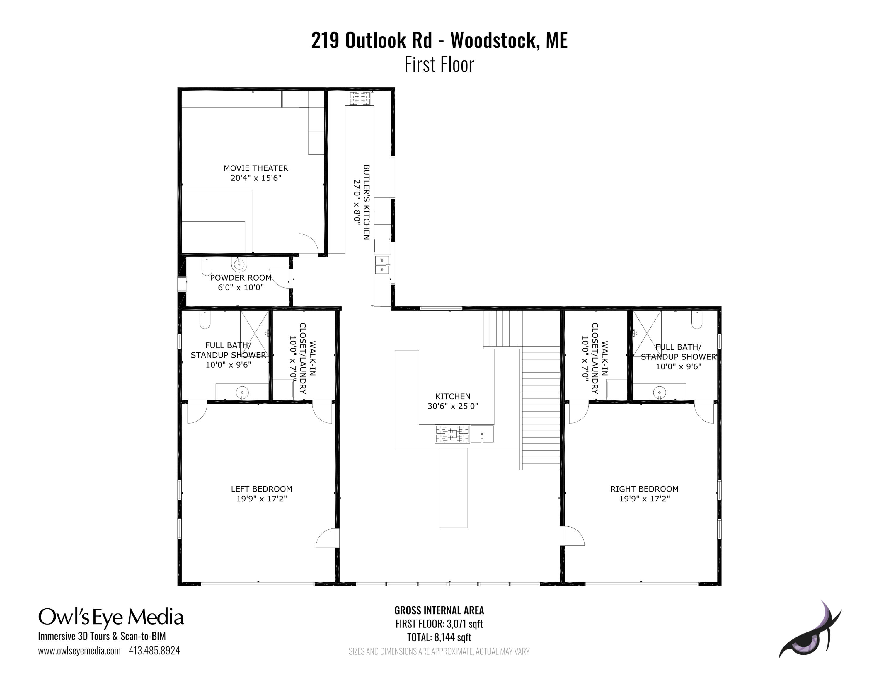 219 Outlook Road Bryant Pond, ME 04219 - Photo 42 of 43 3-219OutlookRd-Woodstock_FloorPlans-Floo