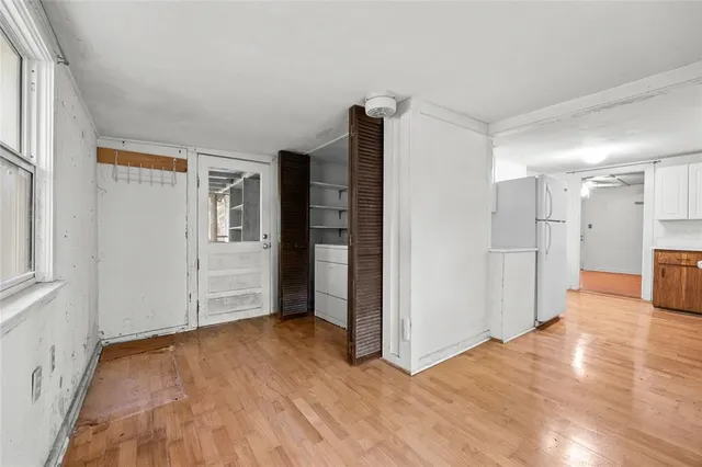 a house view with a garden space