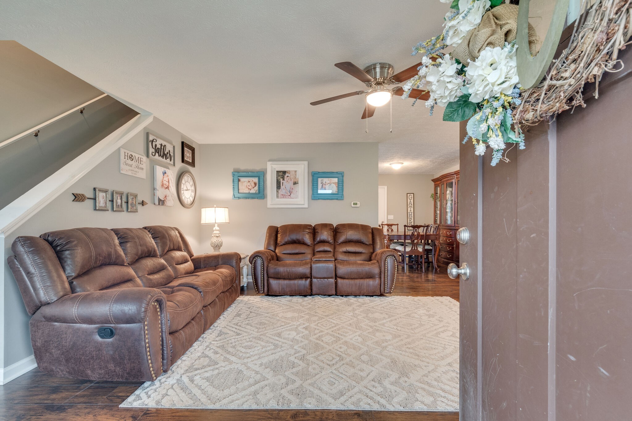 7593 Beech Hill Road Pulaski, TN 38478 - Photo 9 of 40 a living room with furniture flowerpot and wooden floor