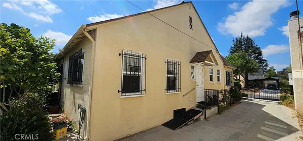 a view of a street with buildings