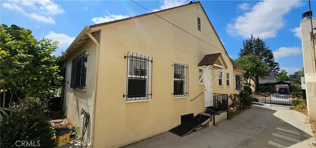 a view of a street with buildings