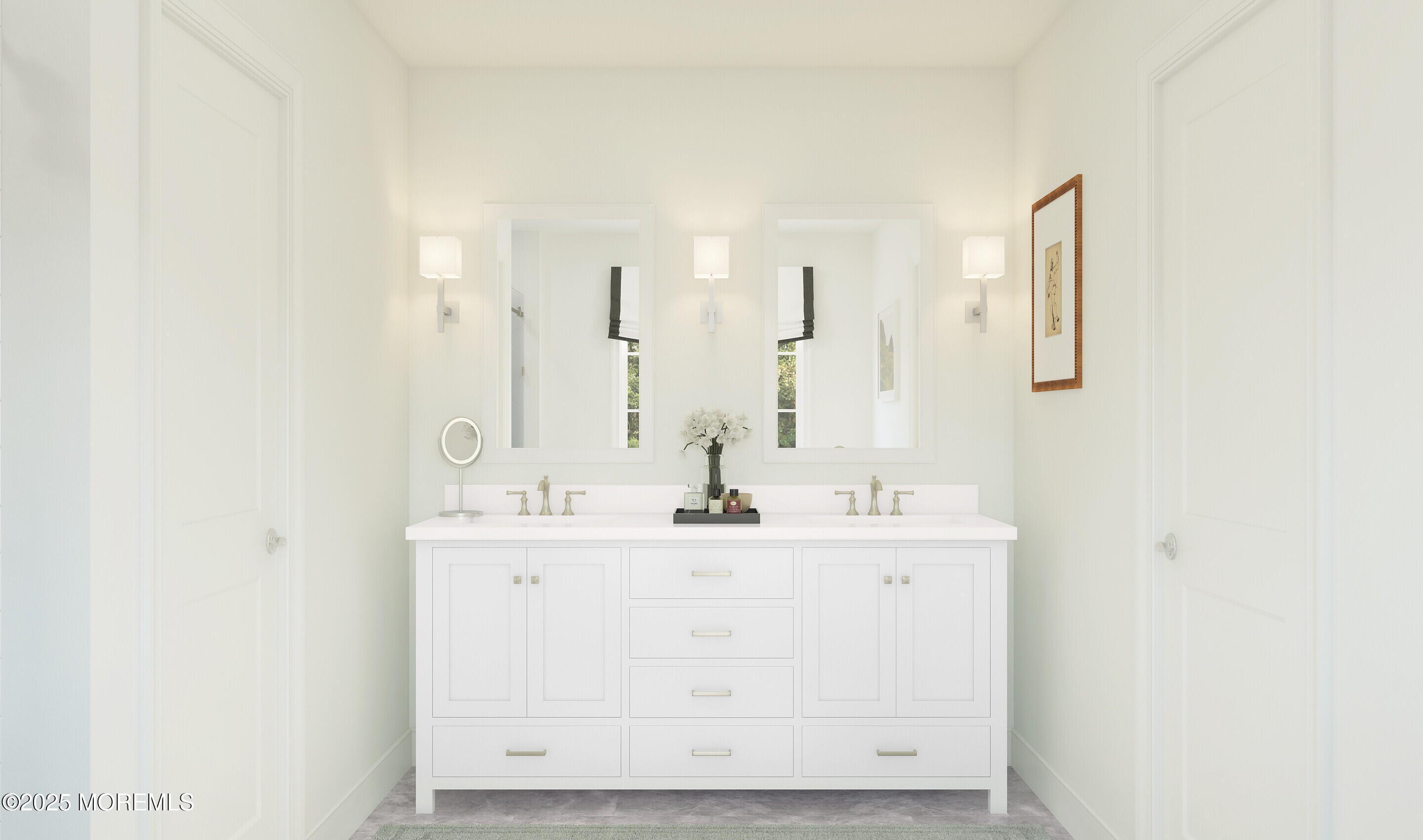 2014 Wander Lane, Unit 2004 Manalapan, NJ 07726 - Photo 8 of 21 a bathroom with a sink and a mirror