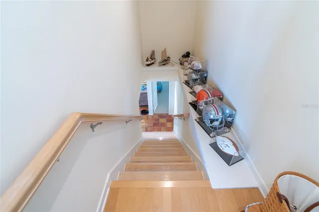 a view of a backyard of the house