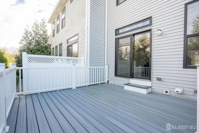 a view of wooden deck
