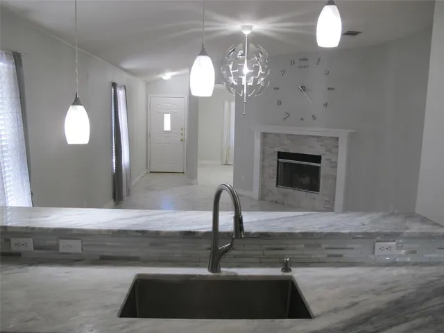 a close view of sink