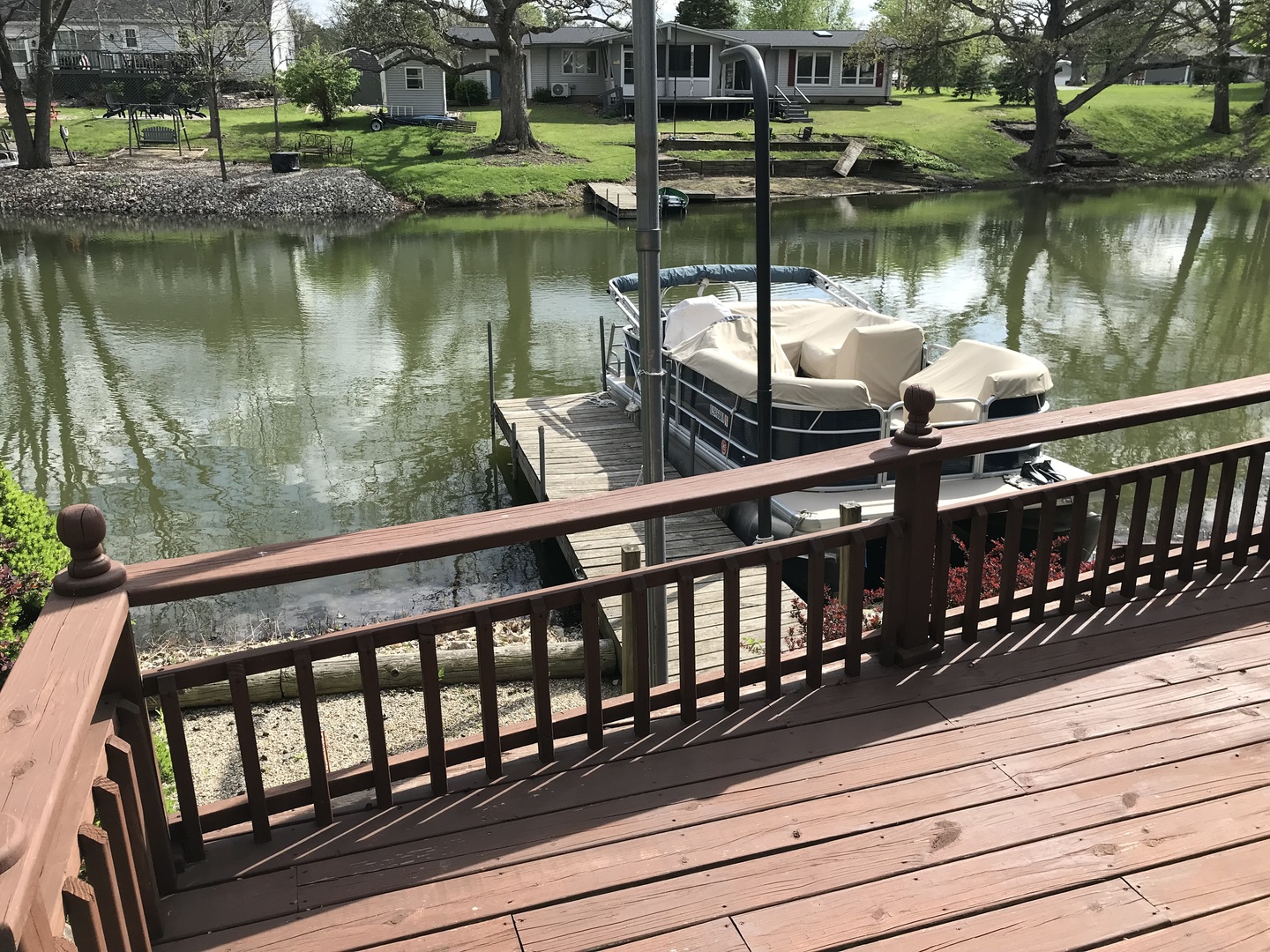 117 County Road 320 North Loda, IL 60948 - Photo 24 of 27 a view of a wooden deck with lake view