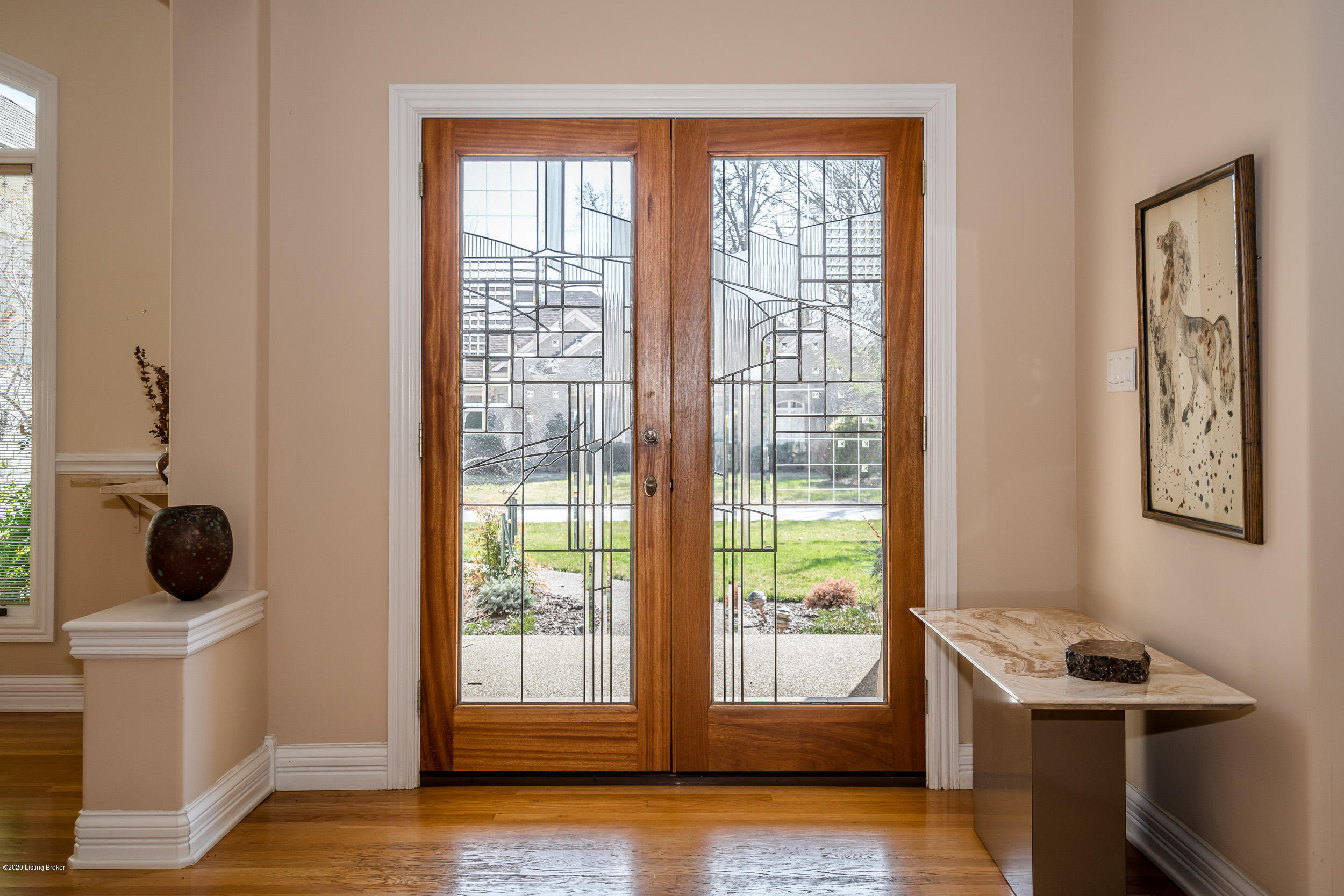 7007 Shallow Lake Road Prospect, KY 40059 - Photo 4 of 65 Beautiful custom leaded glass doors.