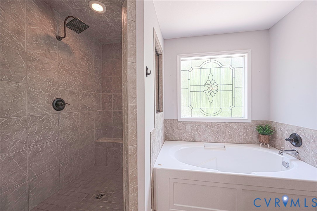 9101 Beaver Bridge Road Moseley, VA 23120 - Photo 42 of 61 Soaking Tub and Large Shower