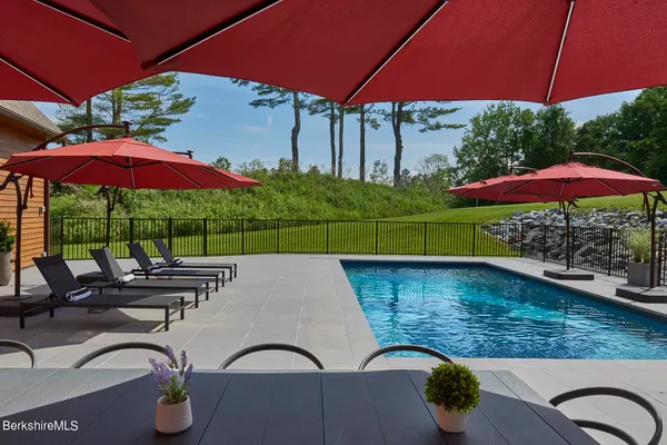 a view of outdoor space with seating area