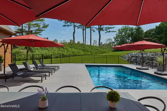 a view of outdoor space with seating area