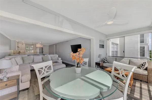 a view of a swimming pool with a yard