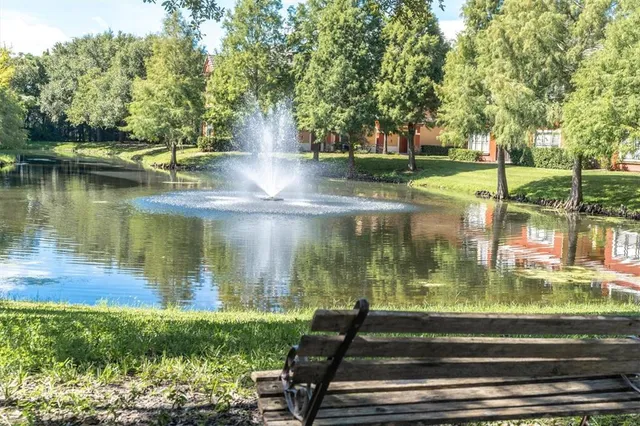 a view of lake from balcony