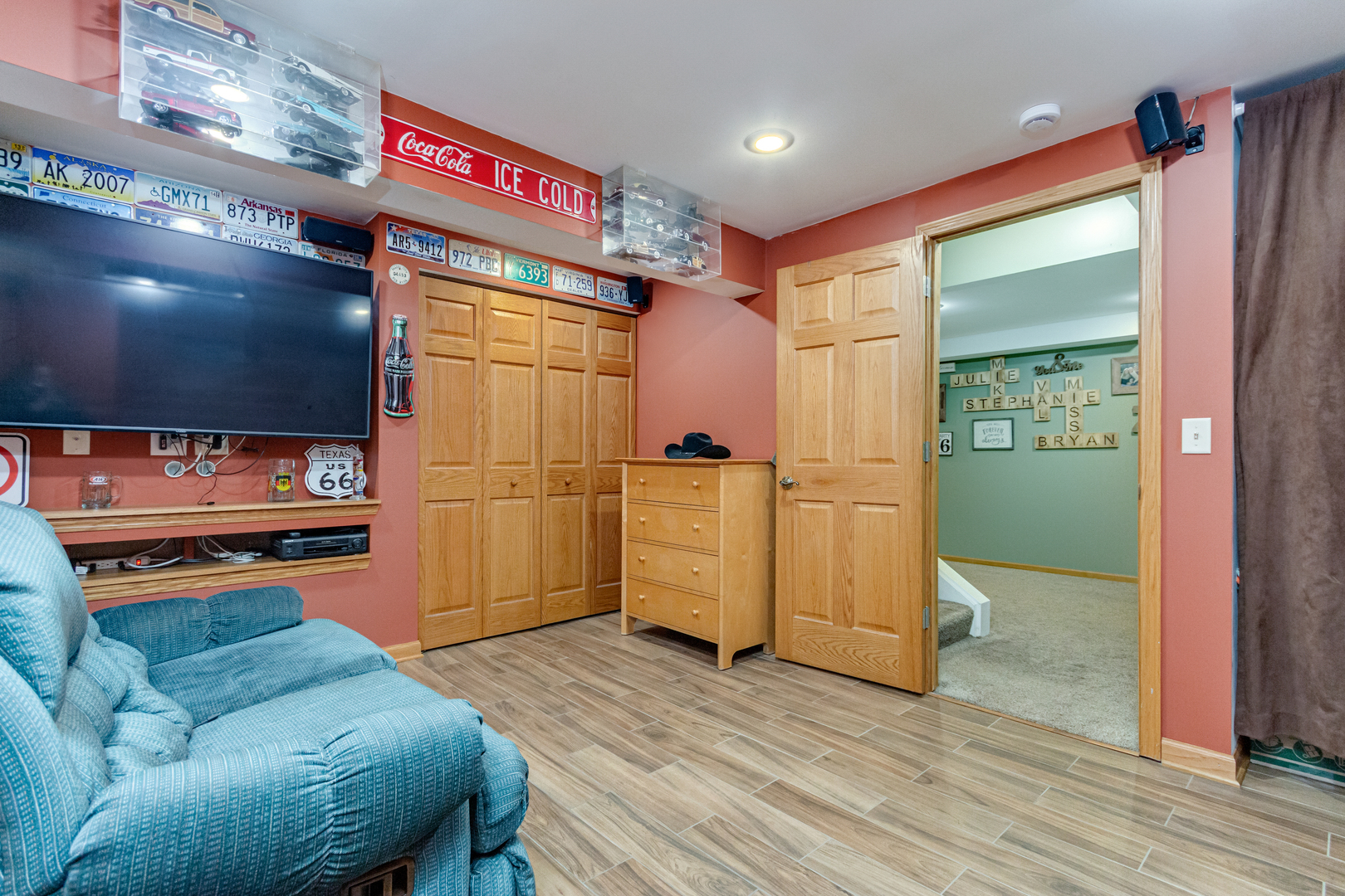 7654 Pin Oak Court Plainfield, IL 60586 - Photo 27 of 41 a kitchen with wooden cabinets and a refrigerator