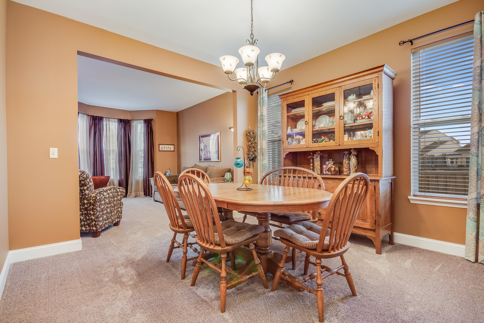 7654 Pin Oak Court Plainfield, IL 60586 - Photo 5 of 41 a view of a dining room with furniture window and outside view