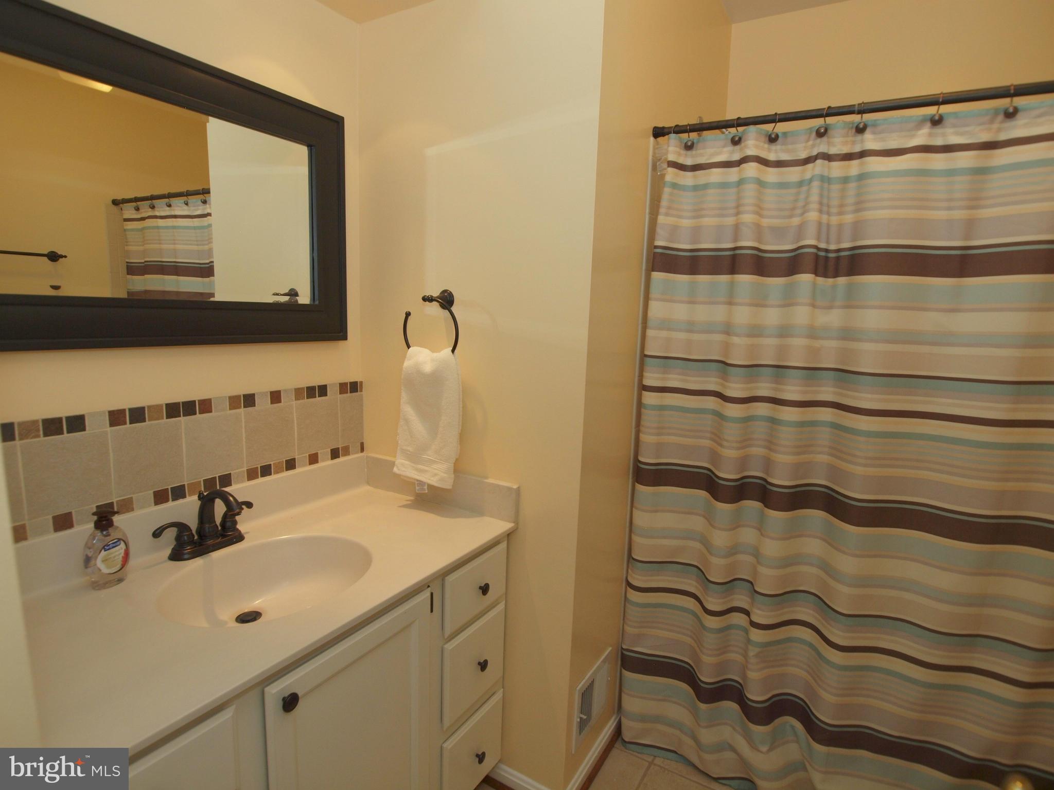 6823 Spring Beauty Court Springfield, VA 22152 - Photo 17 of 29 a bathroom with a sink and a mirror