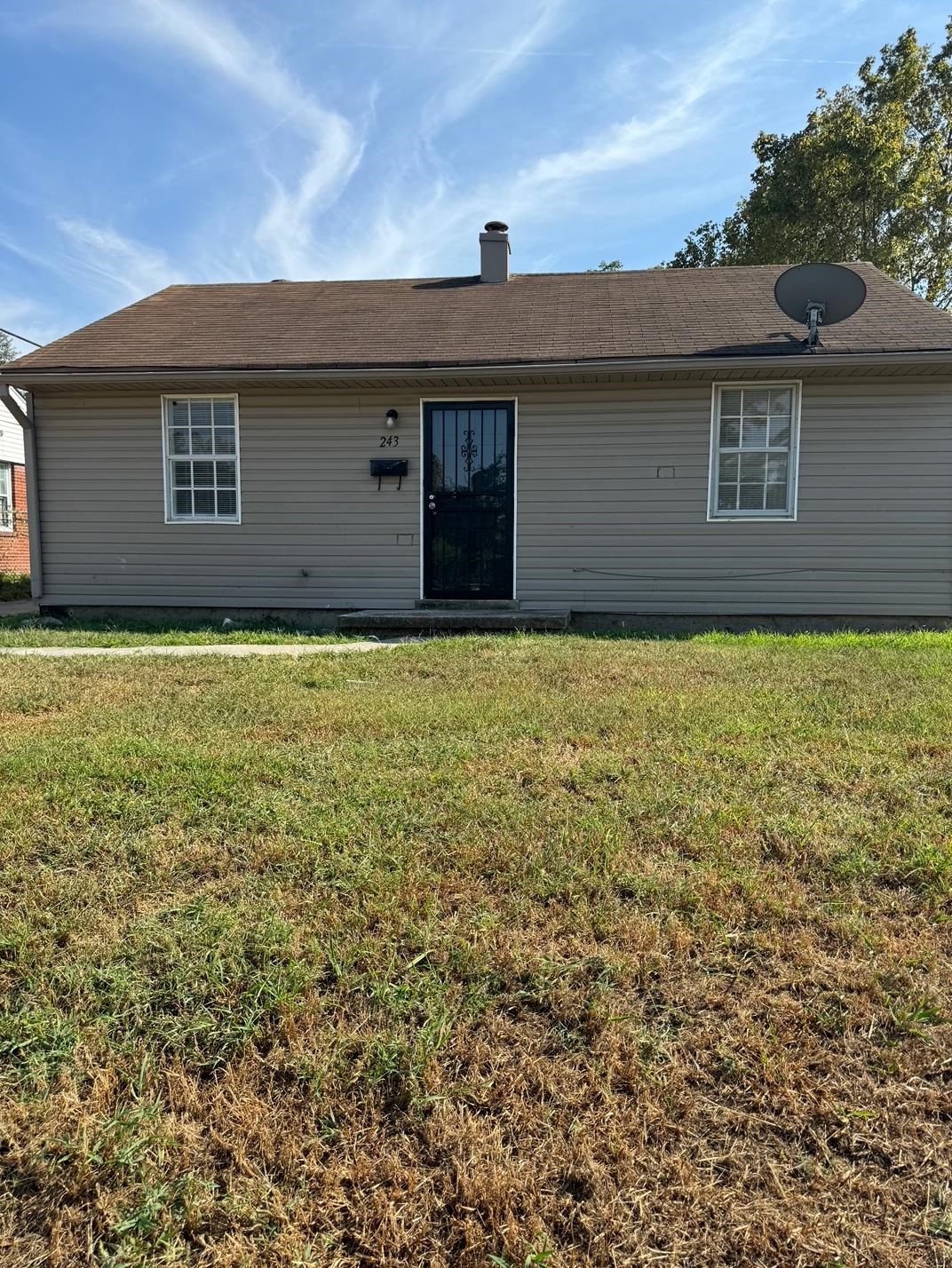 a backyard of a house