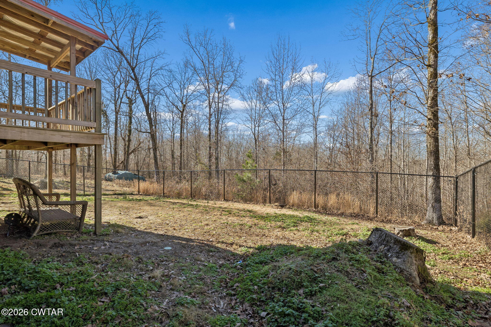 485 Lower Roans Creek Road Linden, TN 37096 - Photo 49 of 54 a backyard of a house with table and chairs