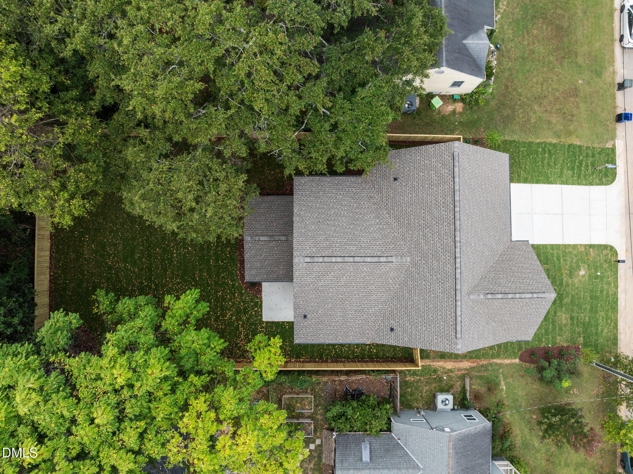 406 Columbia Drive Raleigh, NC 27604 - Photo 45 of 47 an aerial view of a house with a yard