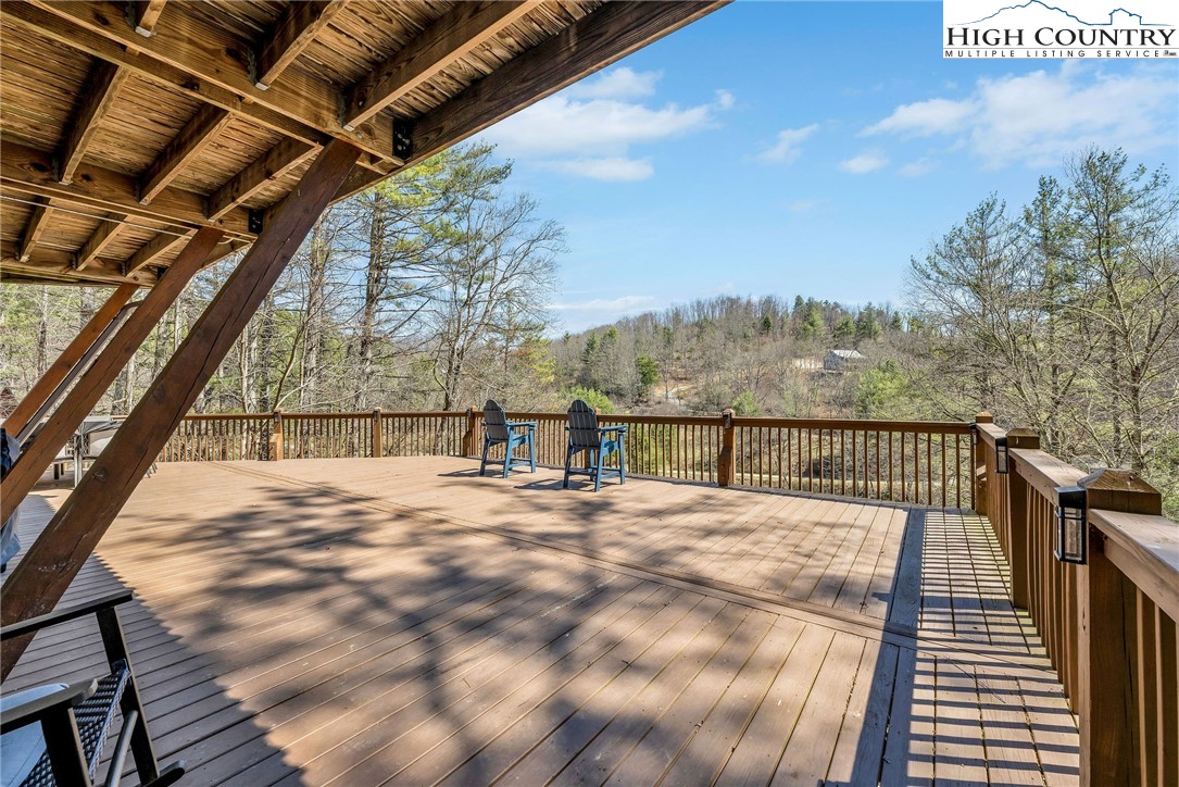 251 Stone Valley Road Grassy Creek, NC 28631 - Photo 42 of 46 a view of balcony with furniture