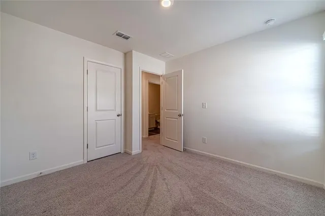 a view of an empty room