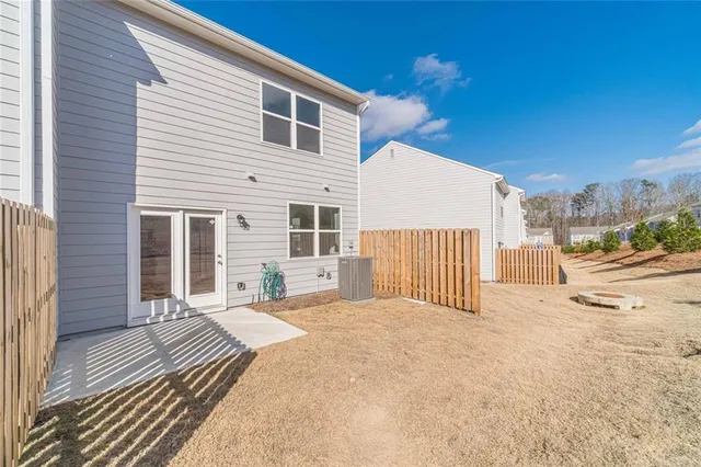 a view of a house with a patio