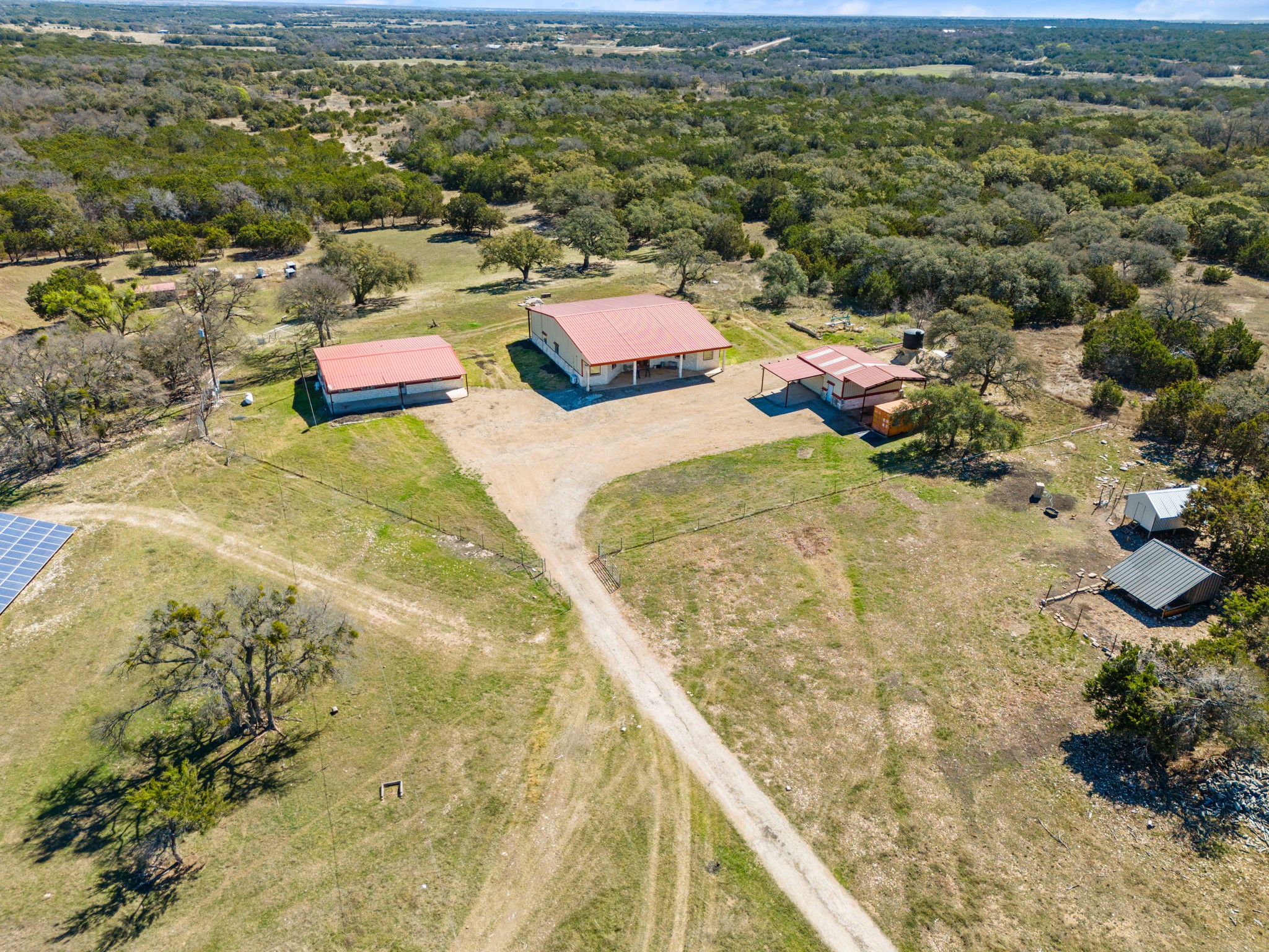Bird's eye view with a rural view