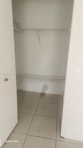 a close view of closet