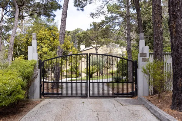 a view of a balcony with a pot
