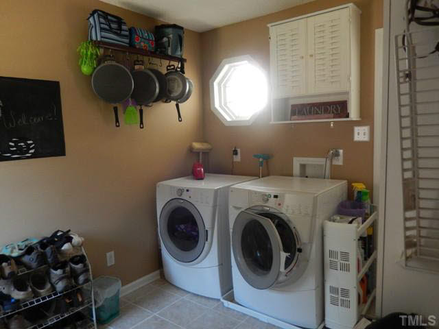 3151 Sanders Road Willow Spring, NC 27592 - Photo 13 of 24 a utility room with dryer and washer