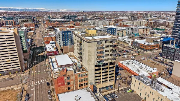 an aerial view of a city