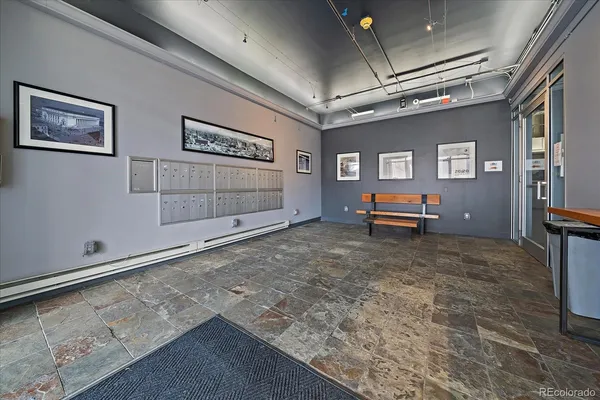 a view of a livingroom with stairs