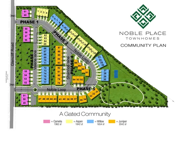 a view of houses with a street