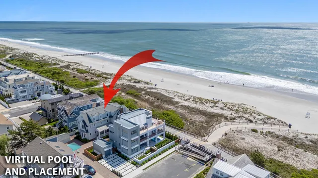 a view of an ocean beach