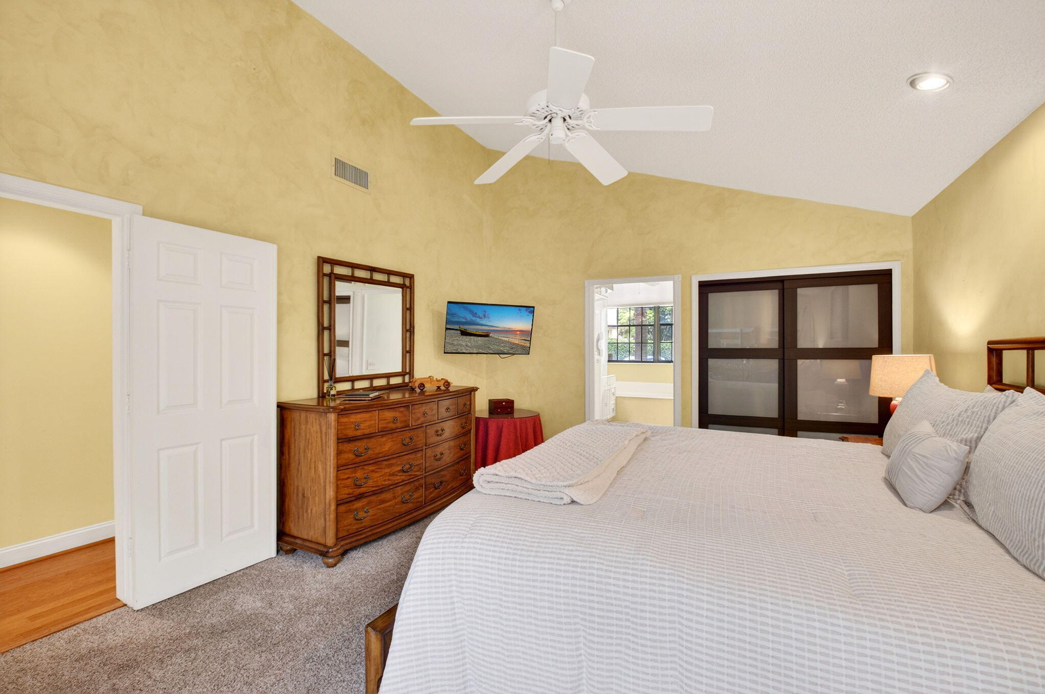 21700 Club Villa Terrace Boca Raton, FL 33433 - Photo 32 of 66 a bedroom with a bed and a walk in closet