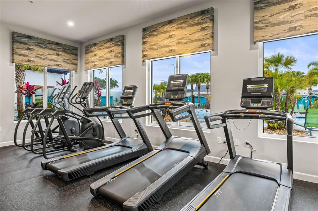 4895 Romeo Circle Kissimmee, FL 34746 - Photo 69 of 93 a view of a room with gym equipment