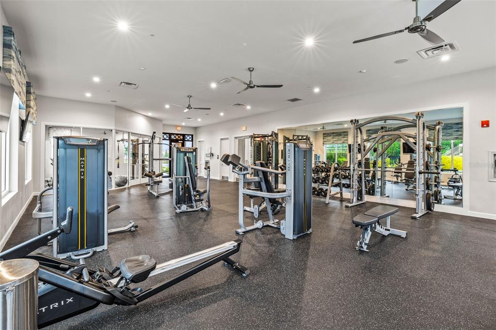 4895 Romeo Circle Kissimmee, FL 34746 - Photo 70 of 93 a view of a room with gym equipment