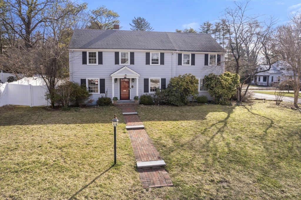 46 Leewood Road Wellesley, MA 02482 - Photo 1 of 16 a front view of a house with a yard