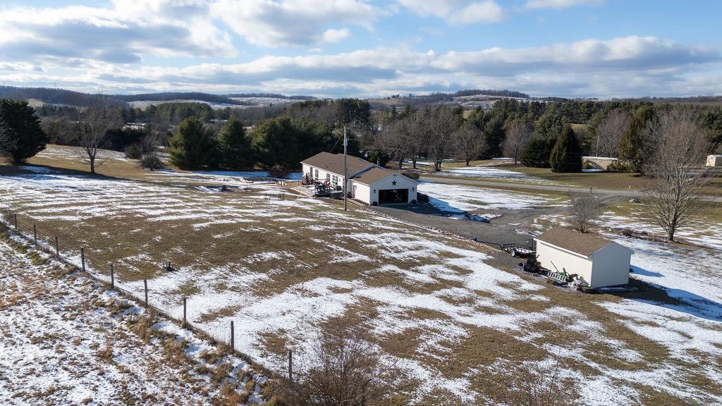 264 Steeles Fort Road Raphine, VA 24472 - Photo 47 of 50 a view of a terrace with a bench