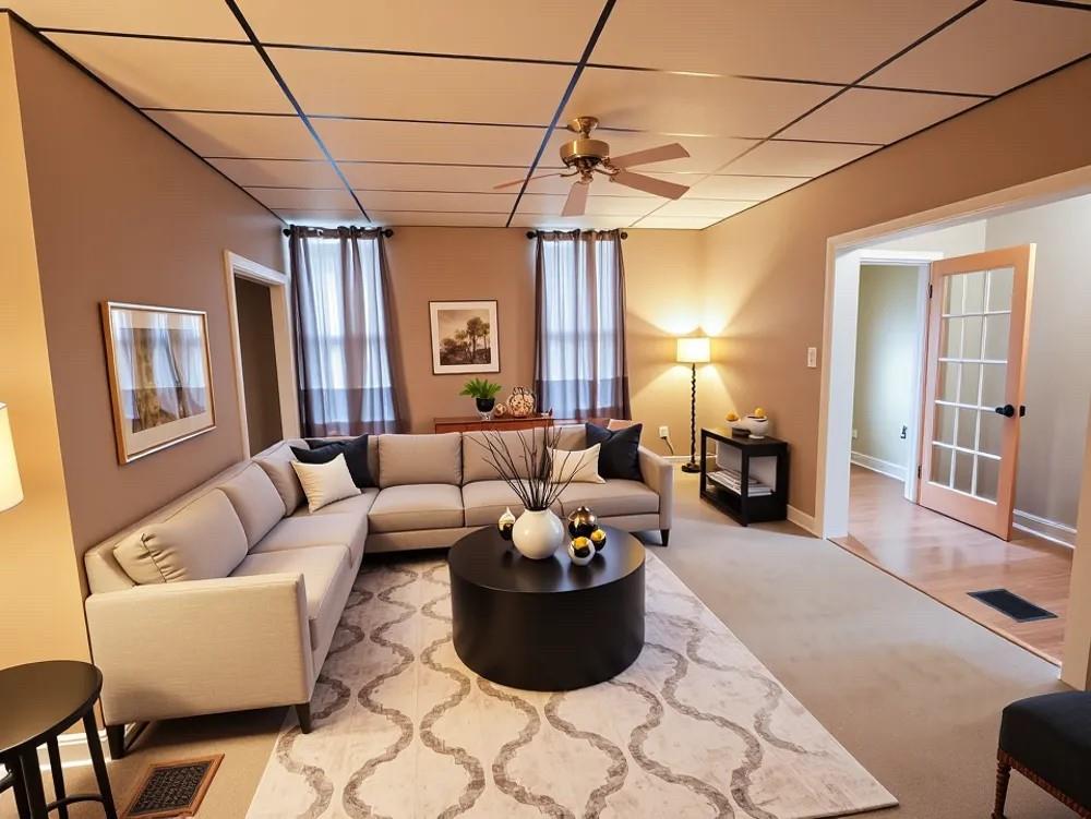 1728 Chislett Street Pittsburgh, PA 15206 - Photo 3 of 16 a living room with furniture and a chandelier