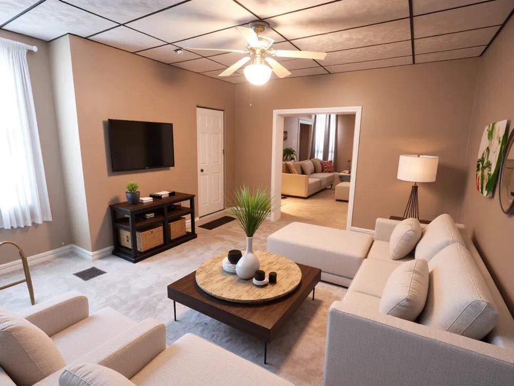 1728 Chislett Street Pittsburgh, PA 15206 - Photo 5 of 16 a living room with furniture a flat screen tv and a window