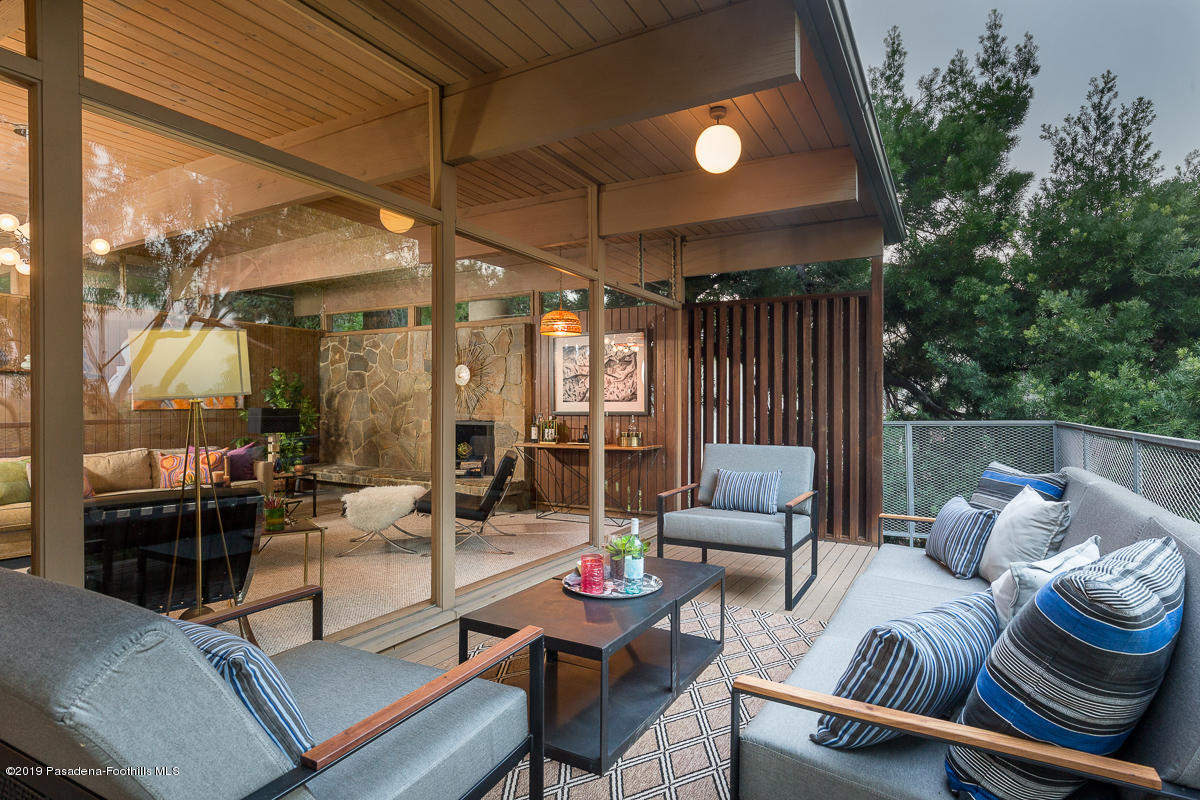 300 Anita Drive Pasadena, CA 91105 - Photo 13 of 28 a outdoor living space with furniture and garden view