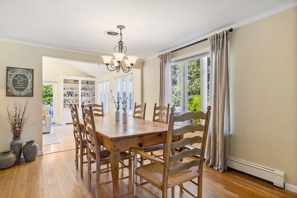 14 Highview Drive Hingham, MA 02043 - Photo 13 of 41 a view of a dining room with furniture window and wooden floor
