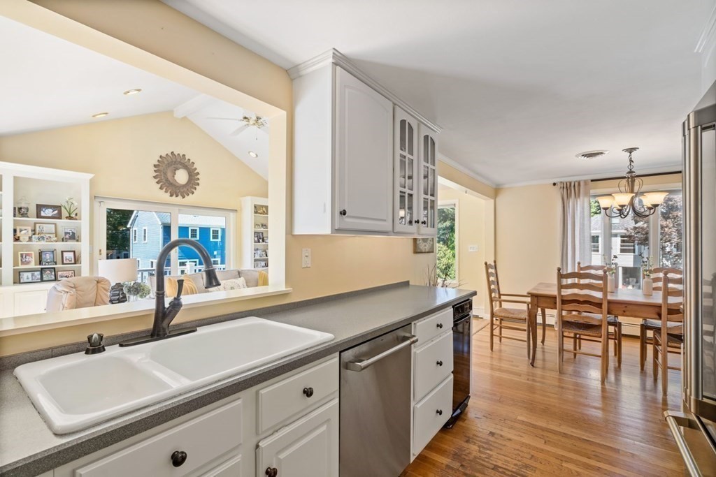 14 Highview Drive Hingham, MA 02043 - Photo 18 of 41 a kitchen with a sink stove and cabinets
