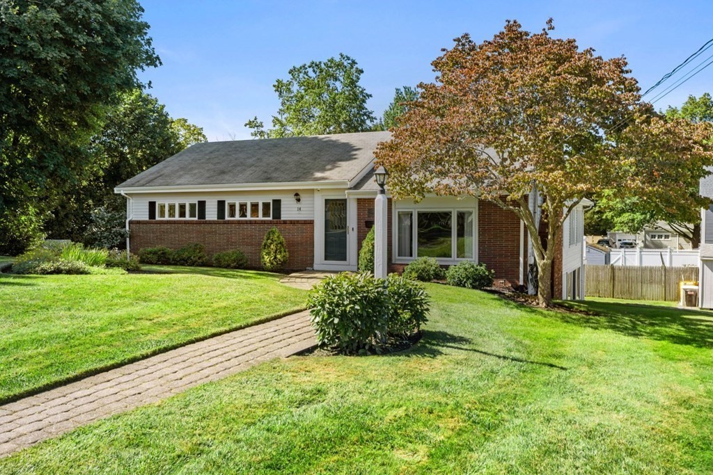 14 Highview Drive Hingham, MA 02043 - Photo 2 of 41 front view of a house with a yard
